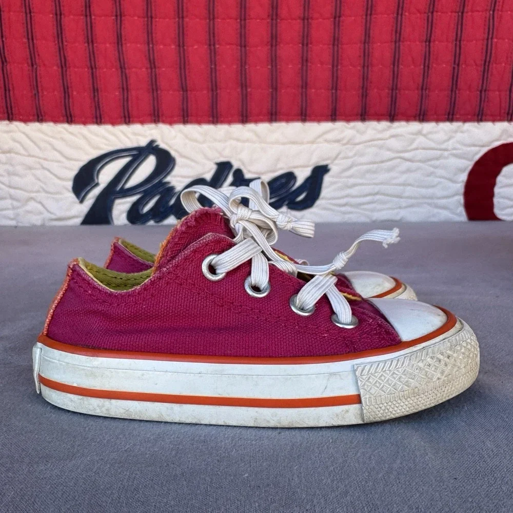 Size‎ 5c - Converse All Star Girls Sneakers Multicolor 747701F Double Tongue